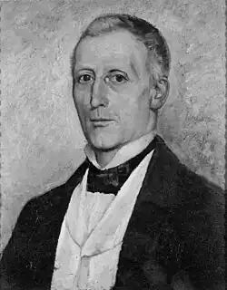 Portrait en buste du père de Léon Philippet, vêtu formellement.