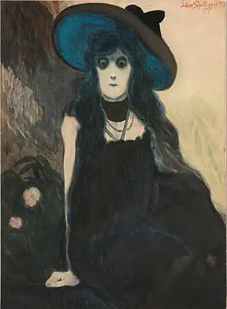 Léon Spilliaert, La buveuse d’absinthe, acquise en 2015, conservée au Musée des Beaux-Arts de Gand.