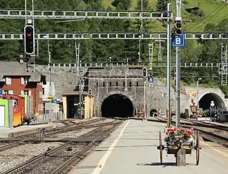 Portail Sud du tunnel du Lötschberg
