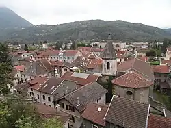 Vizille vue de la Rampe du Château.