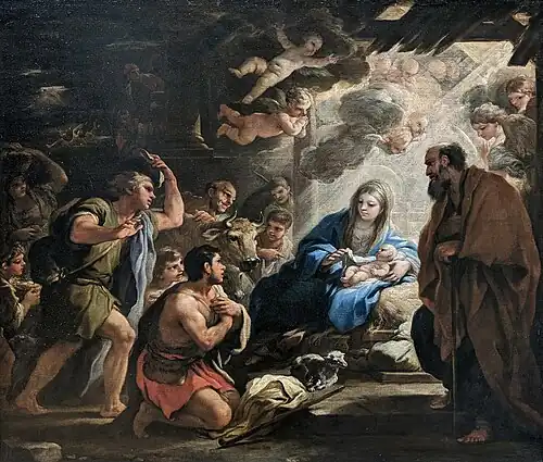 L'Adoration des bergers, vers 1688 – Musée du Louvre, Paris.