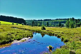 L'Ars en amont du pont de la RD 78.