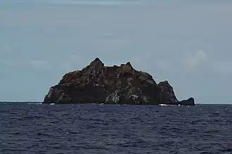 Image de l'île vue du Nord-Est