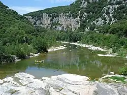 Les gorges de l'Hérault, dans le nord-est.