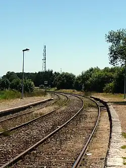 Vue sur les voies direction Morteau.