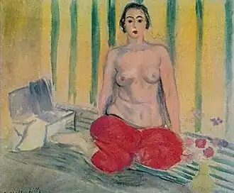 L'Odalisque au pantalon rouge, 1925 – Musée d'Art contemporain de Caracas, Caracas.