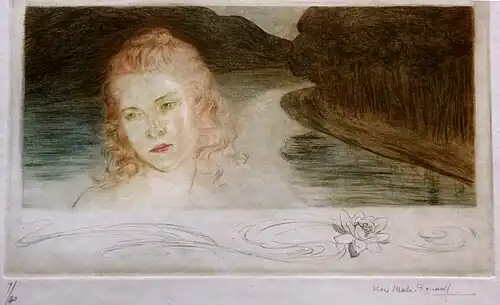 L'Oréade,  eau-forte originale