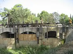 Batardeaux d'interception de l'écoulement du Libron.