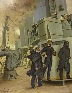 L'Amiral Guépratte à bord de l'“Edgar Quinet” (1914), Paris, musée national de la Marine.