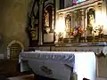 Autel tridentin de l'église.