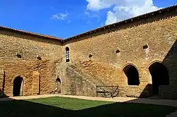 L'emplacement du cloître.