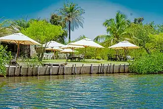 L'environnement paradisiaque d'un espace privé à palmarin