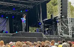 Tahnee durant le festival Lez'Art, à Vicq-sur-Gartempe, en août 2024.