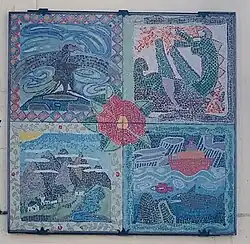 L'une des fresques murales de la Ville d'Aulnay-Sous-Bois. Celle-ci est située sur la rue du Onze Novembre sur la passerelle.