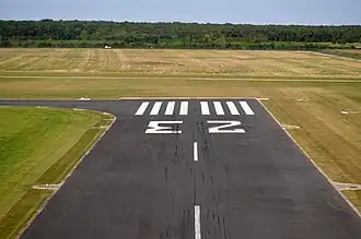 Piste d'atterrissage.