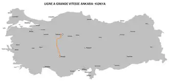 Image illustrative de l’article LGV Ankara-Konya