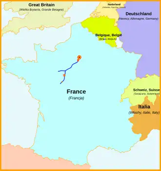 Voir la carte de la ligne.