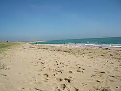 La plage de Lines à Plouhinec.