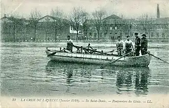 Le génie contribue aux sauvetages à L'Île-Saint-Denis.