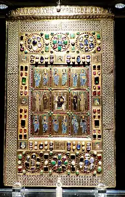 Couvercle de la staurothèque de Limbourg-sur-la-Lahn (fin du Xe&nbsp;siècle)