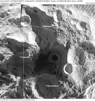 Image illustrative de l'article Faustini (cratère)