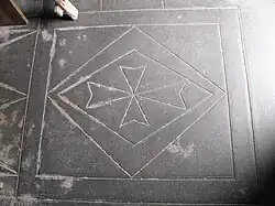 Détail du sol de l'église.