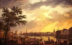Vue du port de La Rochelle, par Claude Joseph Vernet au Musée du Nouveau Monde à La Rochelle, 1763.
