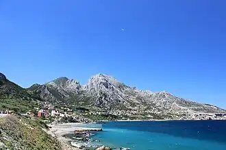 Le djebel Moussa depuis Benzú.