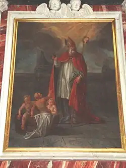 Peinture de saint Nicolas.