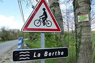 La Berthe passant sous la RD 110.7.