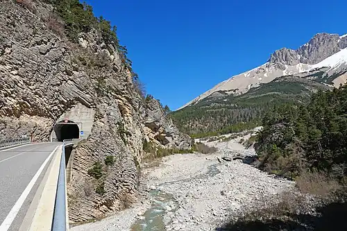 La Béoux au niveau du défilé du Potrachon.