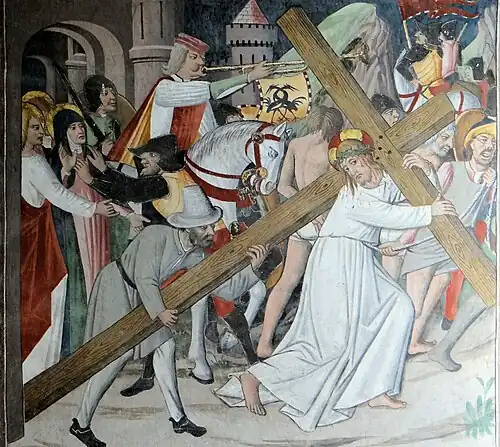 Canavesio : La montée au Calvaire