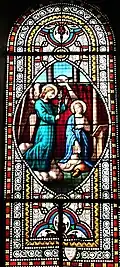 Vitrail de l'Annonciation.