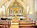 Intérieur de la chapelle Notre-Dame-de-Compassion.