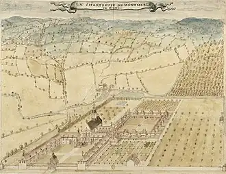 dessin de Louis Boudan, 1695-1713.