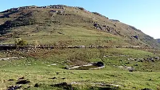 Vue de la face sud de la Coma Negra depuis la Balsa de Monars.