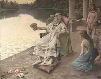 La coupe du Roi de Thulé, huile sur toile, 1896.