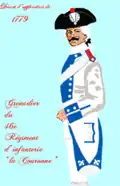 grenadier du régiment de La Couronne de 1779 à 1791
