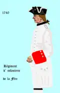 régiment de La Fère de 1740 à 1762