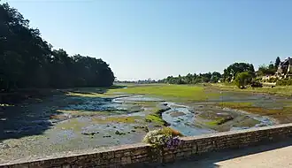 La ria de La Forêt-Fouesnant à marée basse.