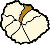 Localisation d'Agulodans l'île de La Gomera.