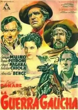 Enrique Muiño à l'affiche de La Guerre des gauchos (1942)