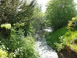 La Nièvre à Berteaucourt-les-Dames vue depuis la D12