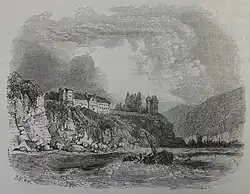 Illustration du château, dans La Normandie par Jules Janin.