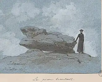« La pierre branlante. », années 1890