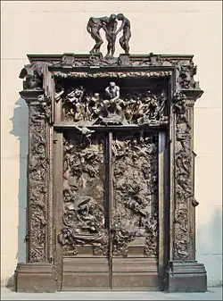 Auguste Rodin, La Porte de l'enfer, Paris, musée Rodin.
