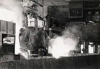 Convertisseur à soufflage par le bas de type LWS à La Providence Réhon