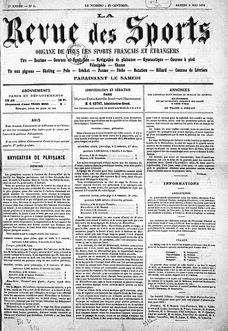 Image illustrative de l’article La Revue des sports