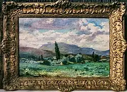 La Rhune, huile sur toile.