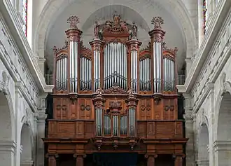 Grand orgue Merklin-Schütze de la cathédrale de La Rochelle (1867).